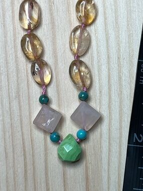 Elegant Multicolor Gemstone Necklace
